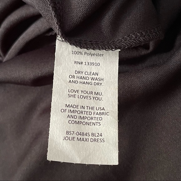 NWT Show Me Your Mumu S Black Jolie Sheer Slip Dress Maxi Chiffon Low Back - Picture 12 of 13